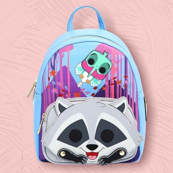LOUNGEFLY Funko Pop Pocahontas Flit & Meeko Bag - Picture 1 of 4